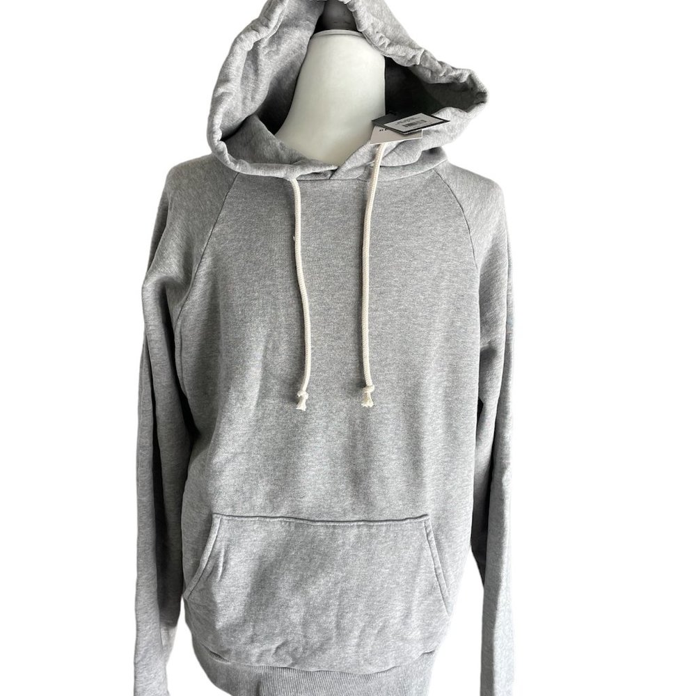 NWT  Size L RE/DONE 60s Raglan Hoodie Heather Grey - Picture 3 of 6